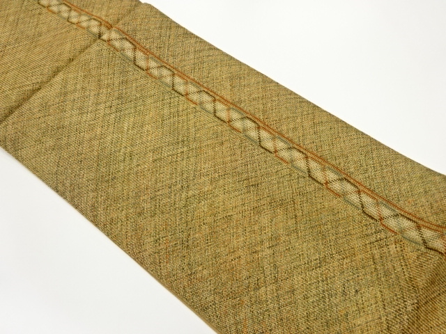 JAPANESE FUKURO OBI / KUMI-ORI WOVEN GEOMETRIC